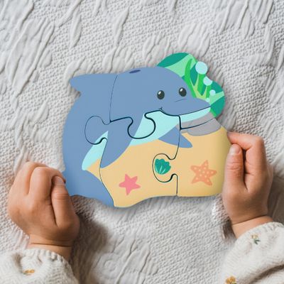 Orange Tree Toys Dolphin Wooden Puzzle