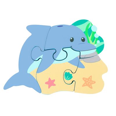 Orange Tree Toys Dolphin Wooden Puzzle