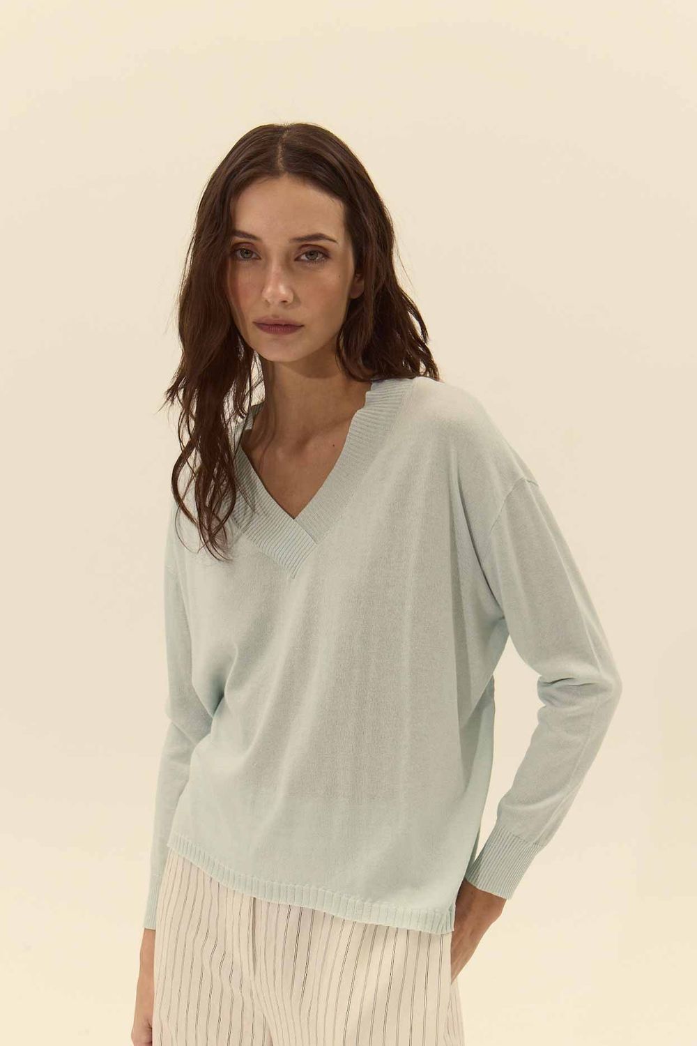 Deluc Cefalonia Sweater Seafoam Light Blue