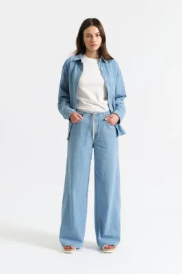 Daze Madison Mid Rise Wide Leg Whimsy