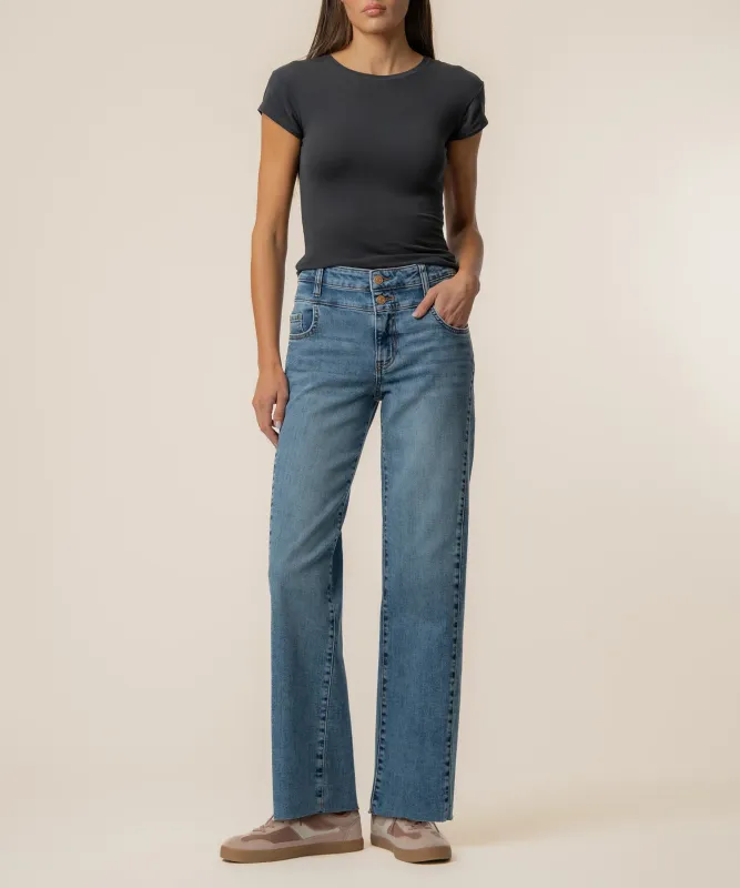 Kut From The Kloth Charlotte HR Wide Leg Inset Synergy