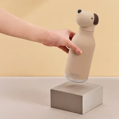 Asobu Bestie Bottle Beige Dog