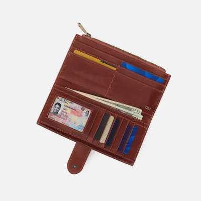 HOBO Dunn Continental Wallet Pecan Ridge