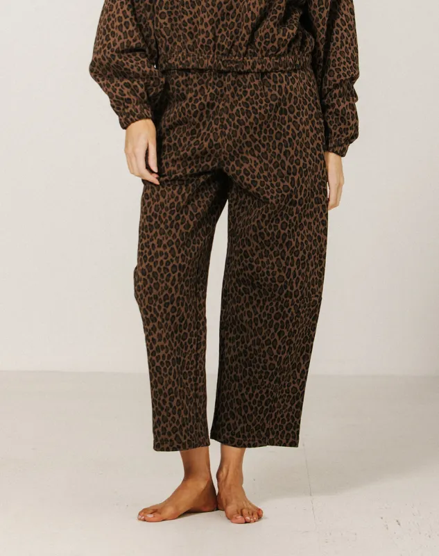 Brunette the Label Barrel Jogger Leopard