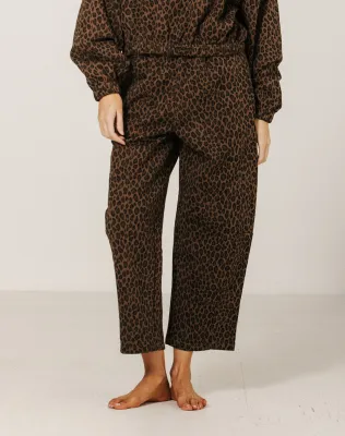 Brunette the Label Barrel Jogger Leopard