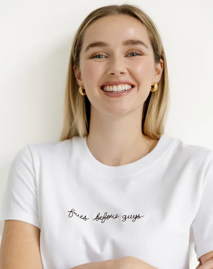 Brunette the Label Fries Before Guys Paris Tee