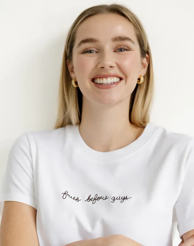 Brunette the Label Fries Before Guys Paris Tee