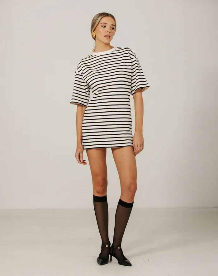 Brunette the Label Striped TShirt Dress Brunette the Label Striped TShirt Dress