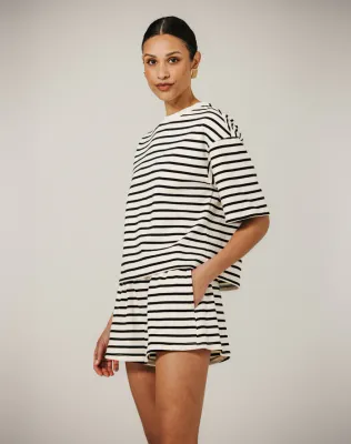 Brunette the Label Striped TShirt