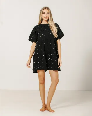 Brunette the Label Tiered Dress Polka Dot Brunette the Label Tiered Dress Polka Dot