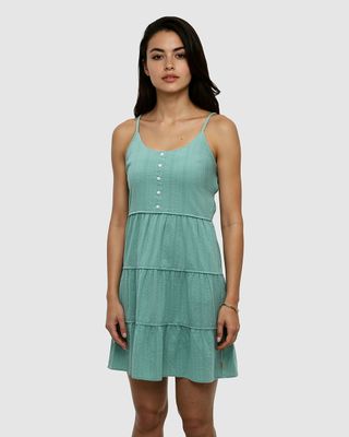 Ten Tree W Fairweather Dress Turquoise Sky