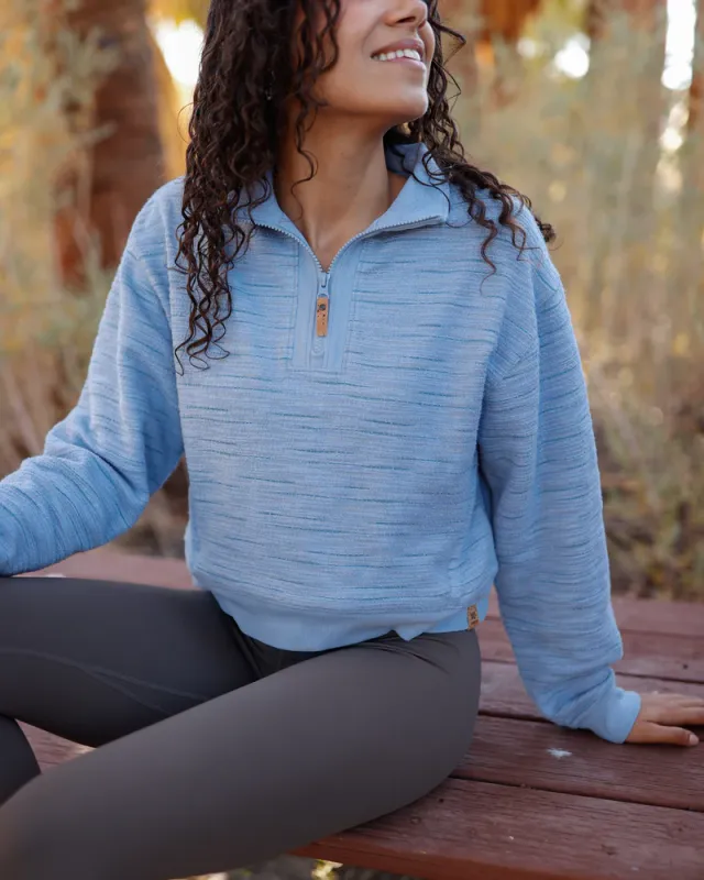 Ten Tree W Elkhorn 1/4 Zip Lakeside/Stone Flash