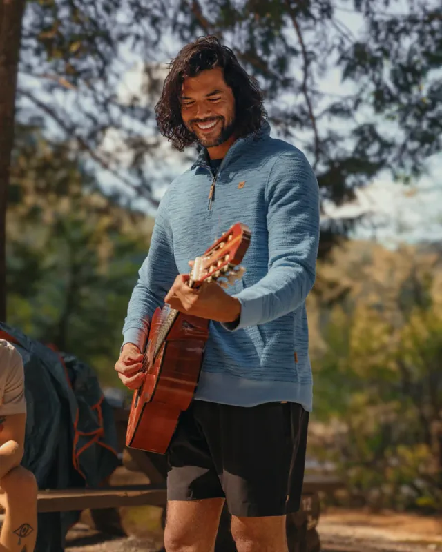Ten Tree M Powell 1/4 Zip Lakeside/Timber Flash