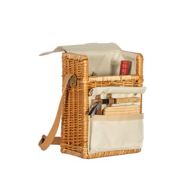 Bacon Basketware Willow 2 Wine Bottle Bag
