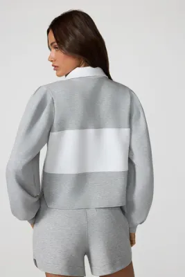 MPG Dreamweave Puff Sleeve Rugby Heather Concrete