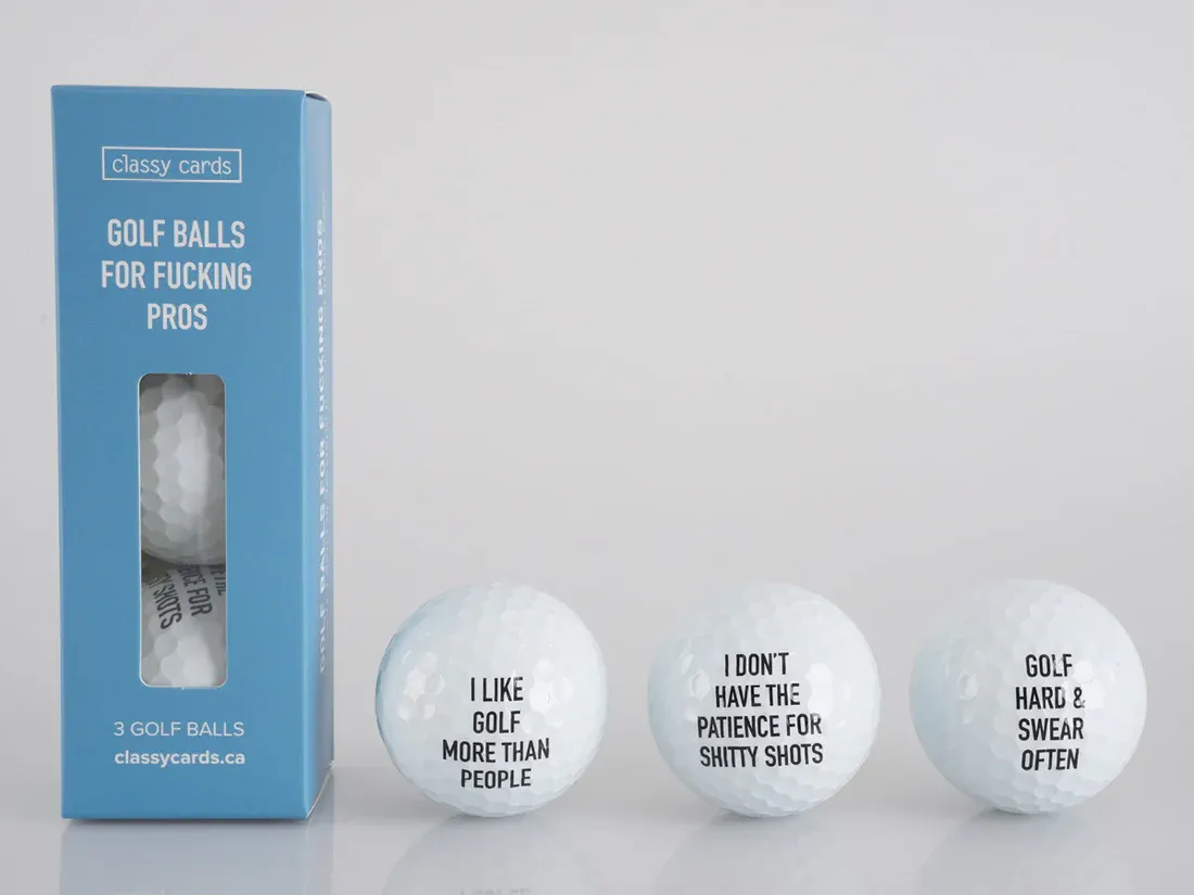 Classy Cards Golf Balls Fucking Pros