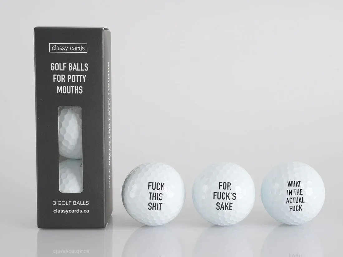 Classy Cards Golf Balls For Potty Mouths