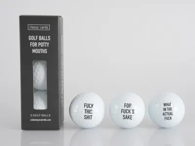 Classy Cards Golf Balls For Potty Mouths Classy Cards Golf Balls For Potty Mouths