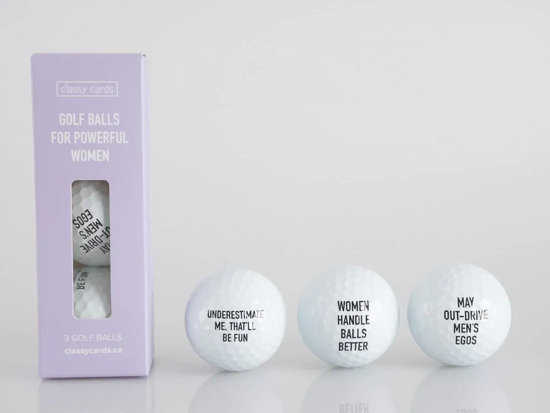 Classy Cards Golf Balls For Powerful Women Classy Cards Golf Balls For Powerful Women