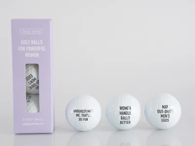 Classy Cards Golf Balls For Powerful Women Classy Cards Golf Balls For Powerful Women