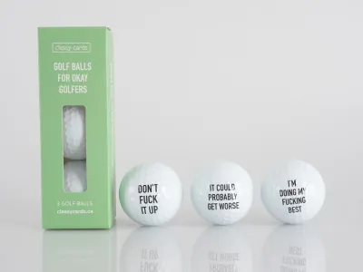 Classy Cards Golf Balls For Okay Golfers Classy Cards Golf Balls For Okay Golfers
