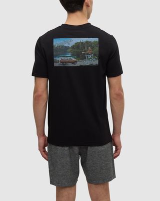 Ten Tree M Lake Tentree T-Shirt Meteorite Black Ten Tree M Lake Tentree T-Shirt Meteorite Black