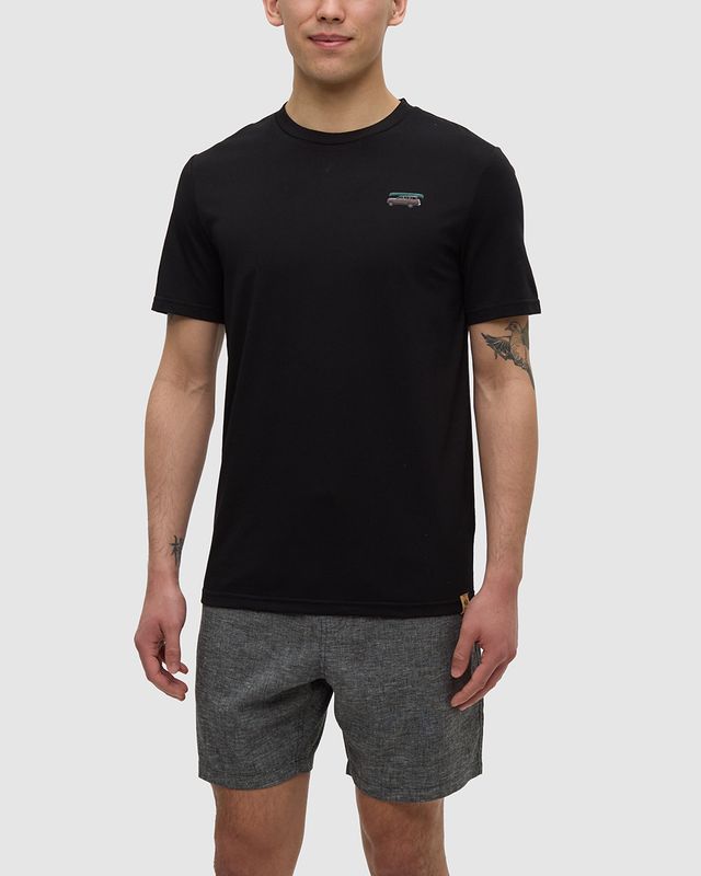 Ten Tree M Lake Tentree T-Shirt Meteorite Black