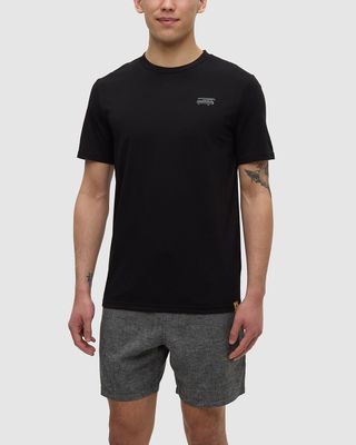 Ten Tree M Lake Tentree T-Shirt Meteorite Black
