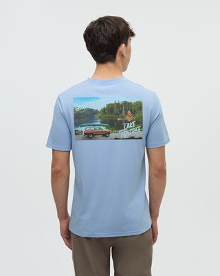 Ten Tree M Lake Tentree T-Shirt Lakeside Blue/Lake