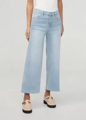 DUER Performance Denim + HR Wide Leg Crop Zephyr