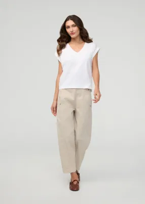 DUER FlexTwill Barrel Pull On Pant Sandstone