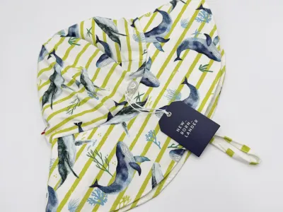 Newbornlander Summer Hat Whale Dance
