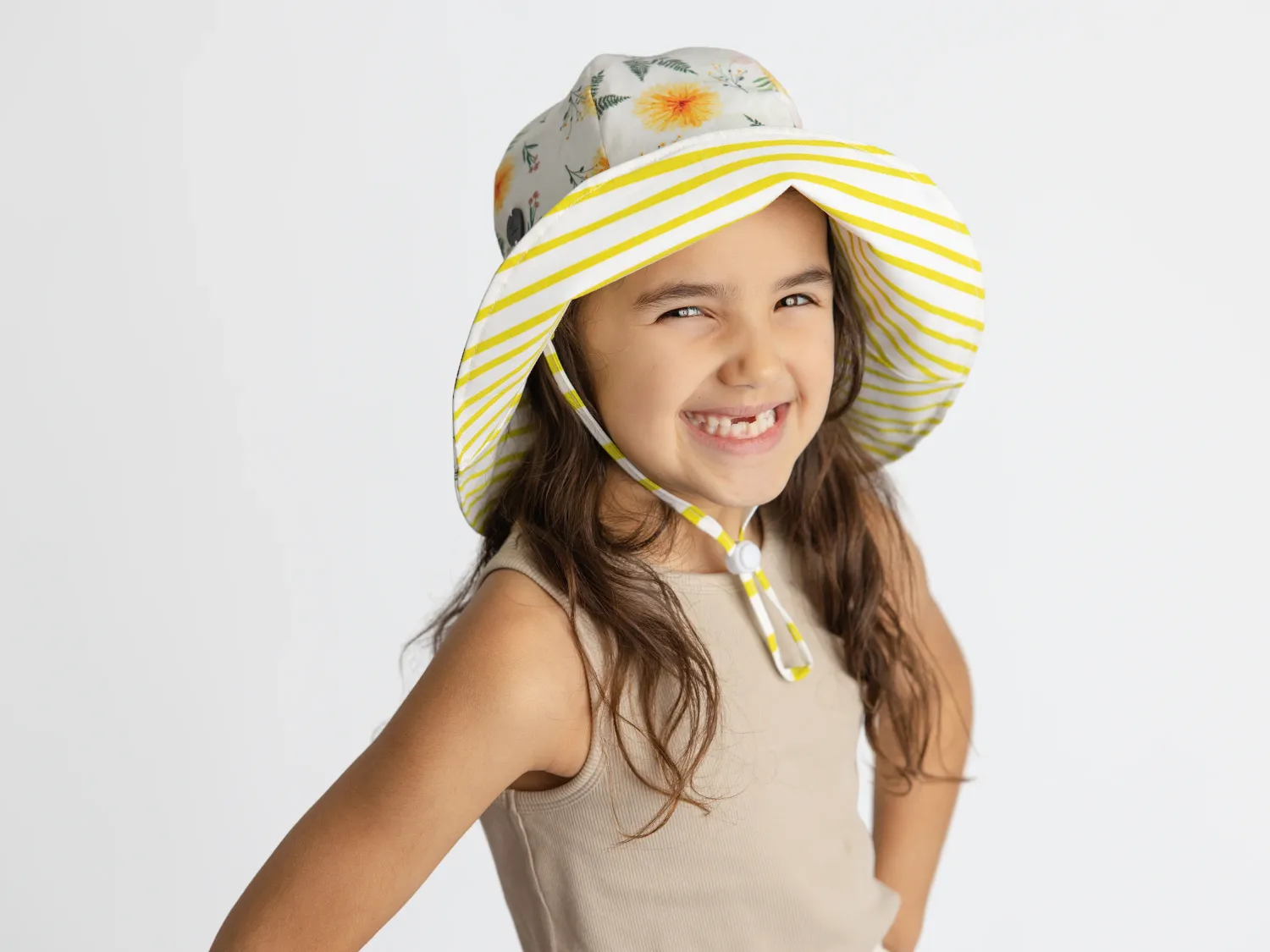 Newbornlander Summer Hat Flowers and Ferns