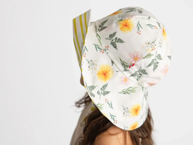 Newbornlander Summer Hat Flowers and Ferns