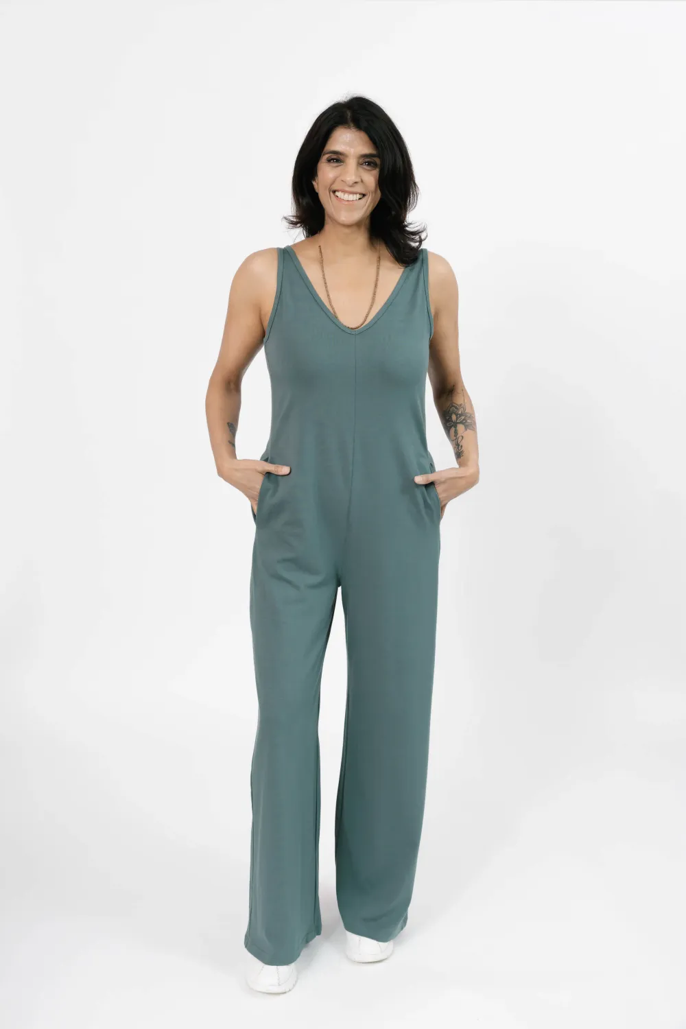 Smash + Tess Tuesday Romper Smoky Green