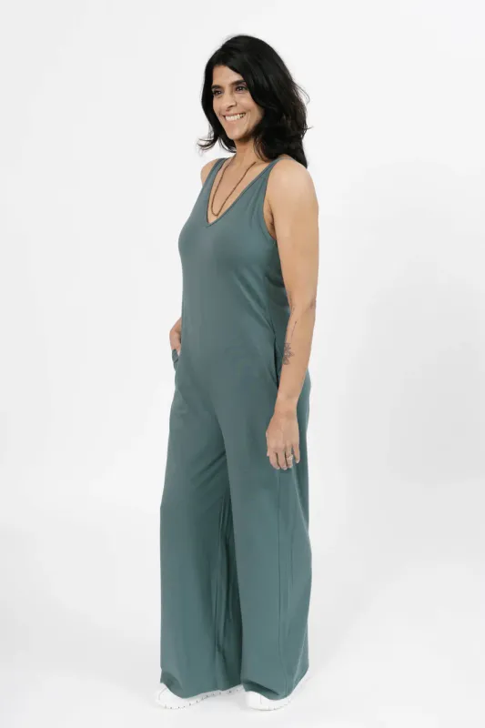 Smash + Tess Tuesday Romper Smoky Green
