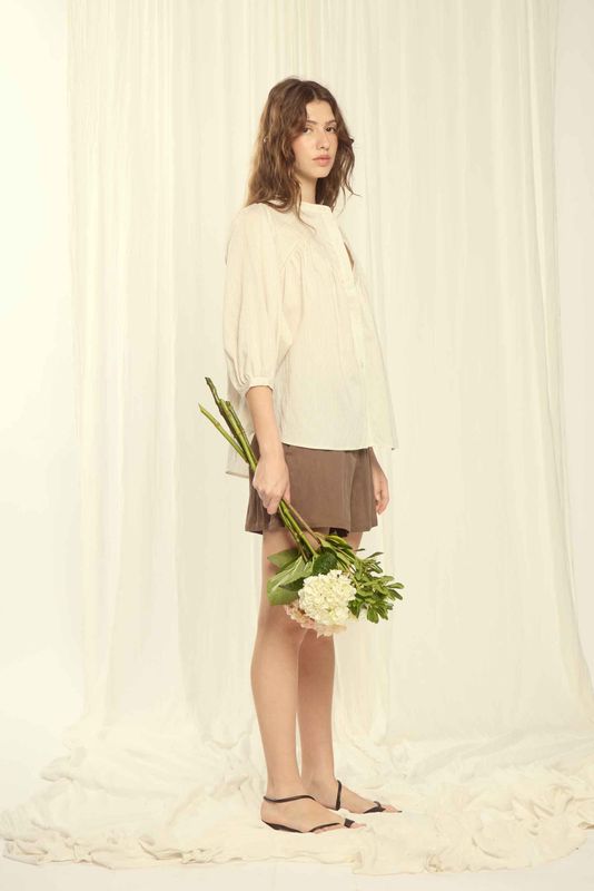 Deluc Eze Shirt Striped Off White