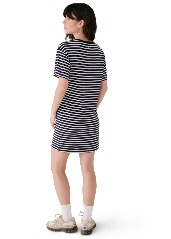 Lole Dynamic Tee Dress Dynamic Stripe Outerspace