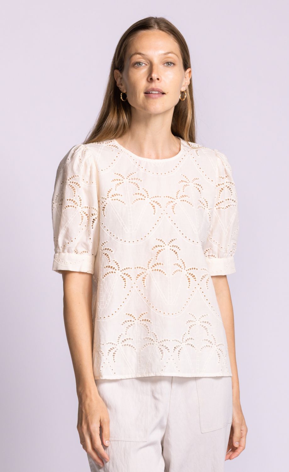 Pink Martini Jada Top White