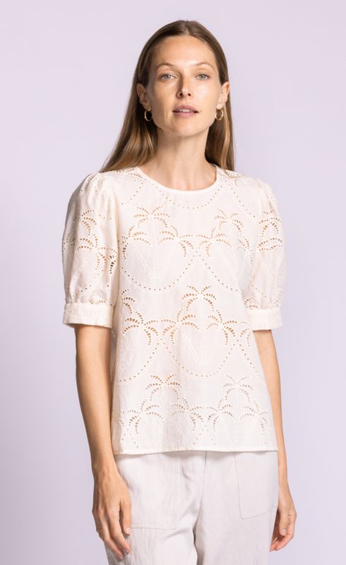 Pink Martini Jada Top White Pink Martini Jada Top White