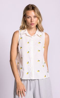 Pink Martini Becky Top White Pink Martini Becky Top White