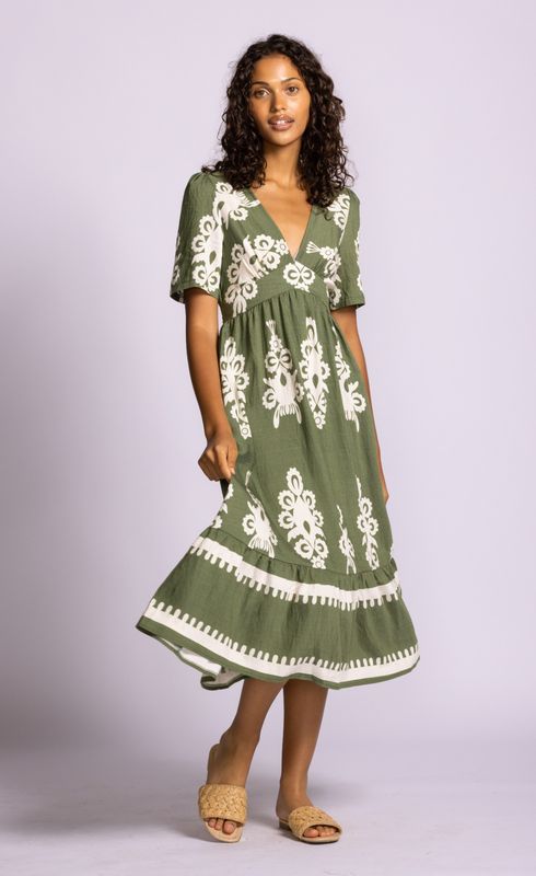 Pink Martini Bellingham Dress Green