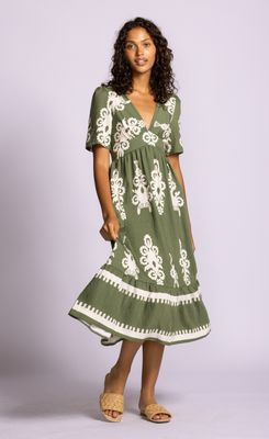 Pink Martini Bellingham Dress Green