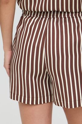 B. Young BYEvino Stripe Shorts French Roast
