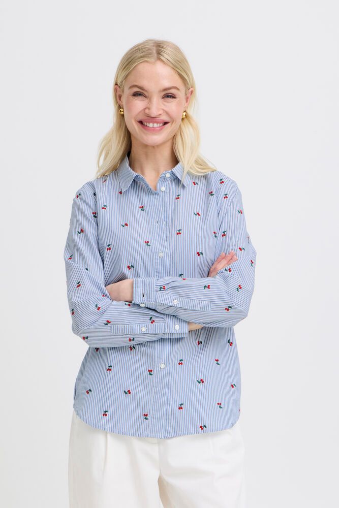 B. Young BYFenix EMB Shirt Della Robbia Blue