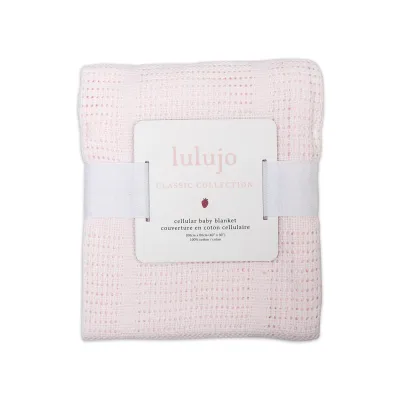 Lulujo Celluar Blanket Pink