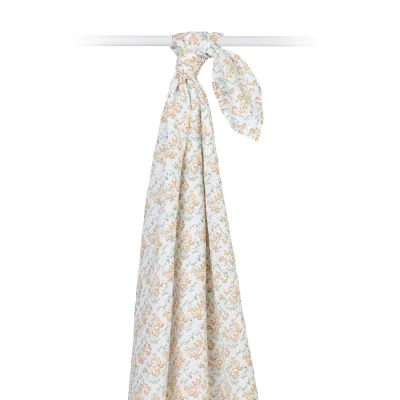 Lulujo Classic Muslin Swaddle Blanket Ducklings