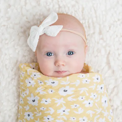 Lulujo 2Pack Cotton Muslin Swaddle Wildflowers & Dots