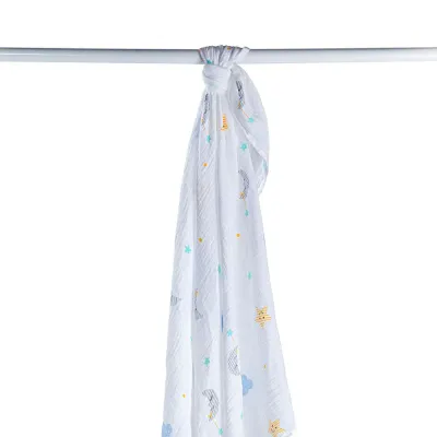 Lulujo Classic Muslin Swaddle Blanket XL Dreamland