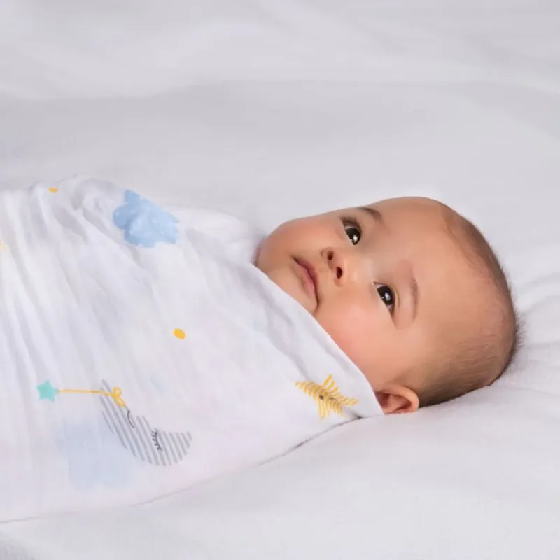 Lulujo Classic Muslin Swaddle Blanket XL Dreamland